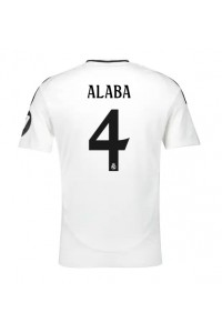 Real Madrid David Alaba #4 Jalkapallovaatteet Kotipaita 2024-25 Lyhythihainen